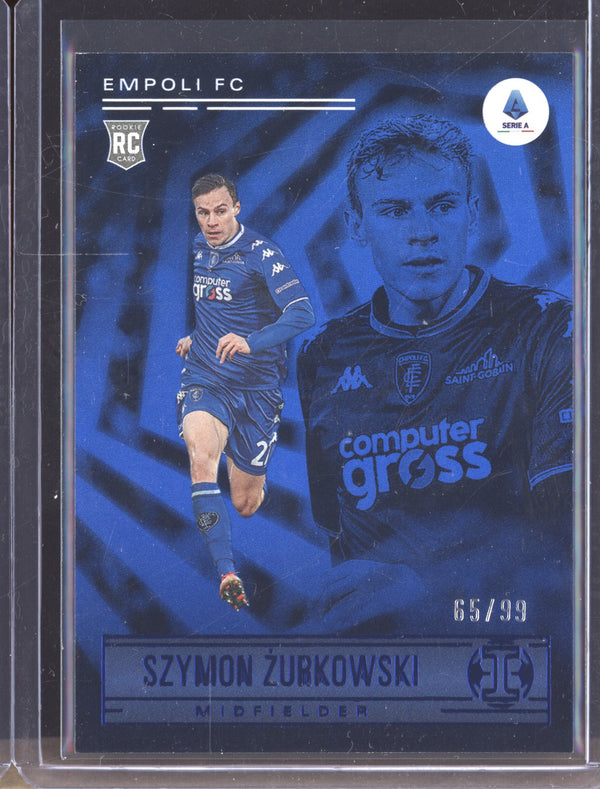 Szymon Zurkowski 2021-22 Panini Chronicles Soccer 177 Illusions Blue 65/99