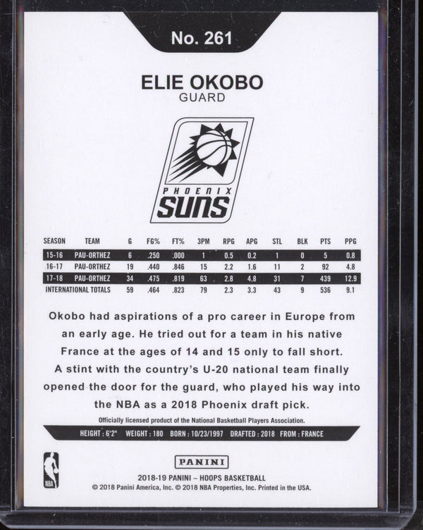 Elie Okobo 2018/19 Panini Hoops Artist Proof RC 8/25