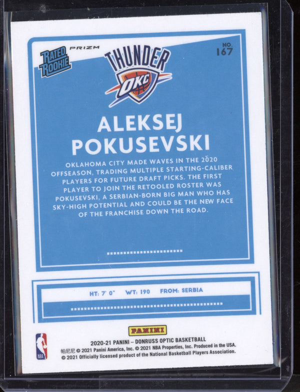 Aleksej Pokusevski 2020-21 Panini Donruss Optic Fanatics RC