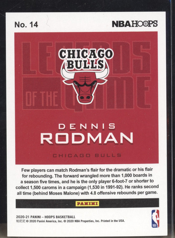 Dennis Rodman 2020-21 Panini Hoops 14 Legends of the Game 220/699