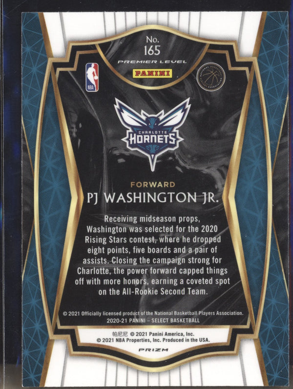 PJ Washington Jr 2020-21 Panini Select 165 Premier Level Silver