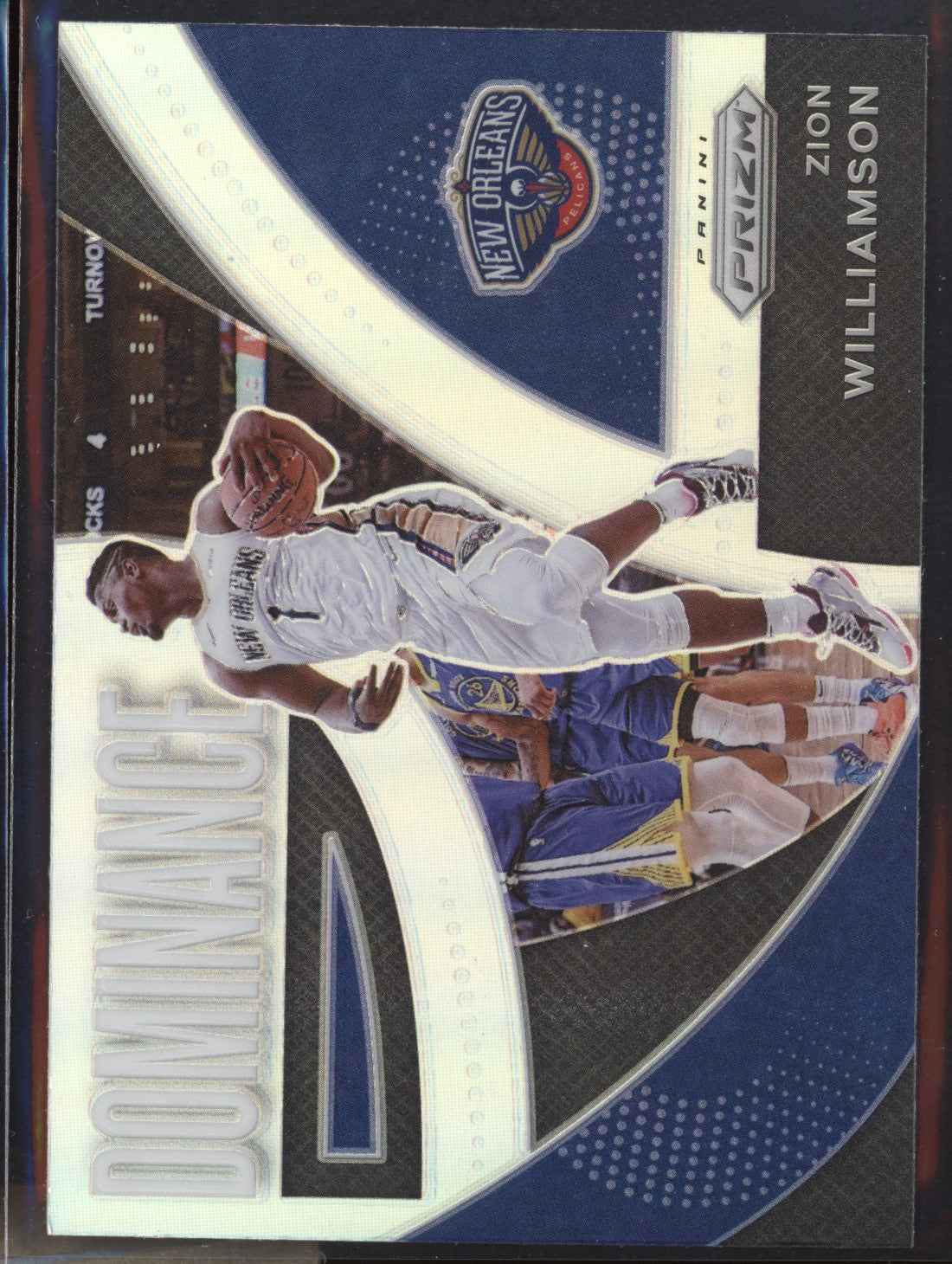 Zion Williamson 2021-22 Panini Prizm 17 Dominance Silver