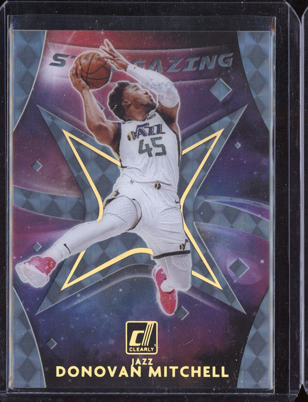 Donovan Mitchell 2020-21 Panini Clearly Donruss Star Gazing Mosaic