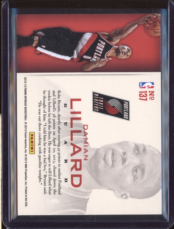 Damian Lillard 2012-13 Panini Intrigue 137 Intriguing Players RC