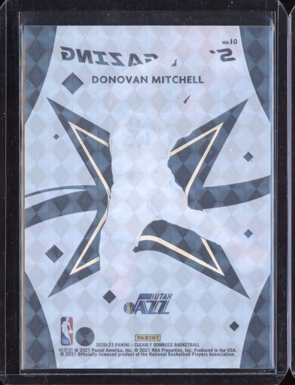 Donovan Mitchell 2020-21 Panini Clearly Donruss Star Gazing Mosaic