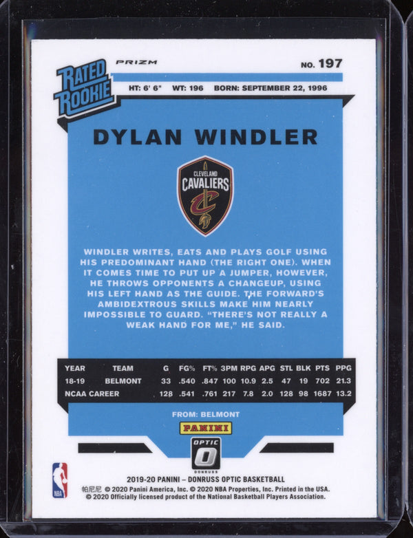 Dylan Windler 2019-20 Panini Optic Choice Holo RC