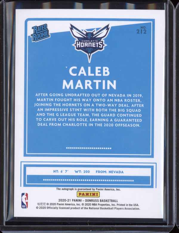 Caleb Martin 2020/21 Panini Donruss Choice Auto RC