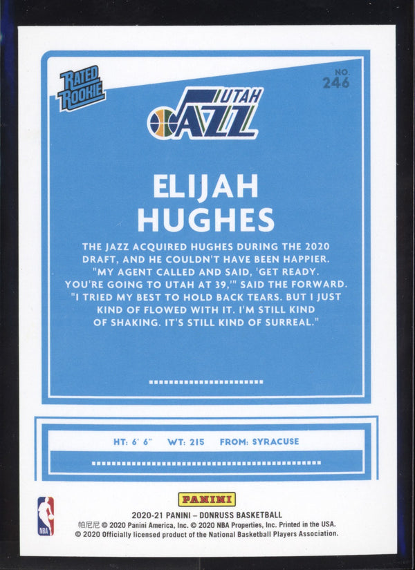 Elijah Hughes 2020/21 Panini Donruss Choice RC