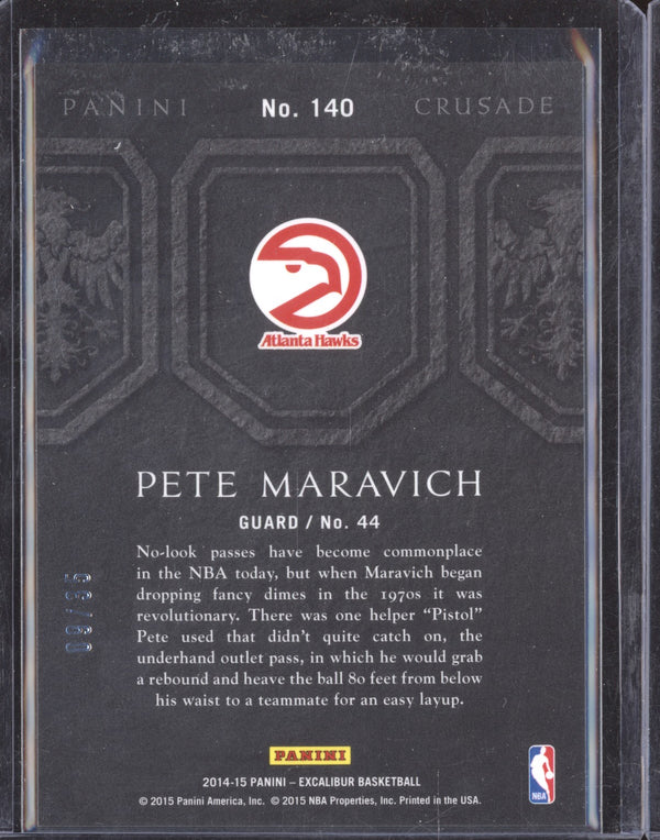 Pete Maravich 2014-15 Panini Excalibur 140 Teal Crusade  09/35