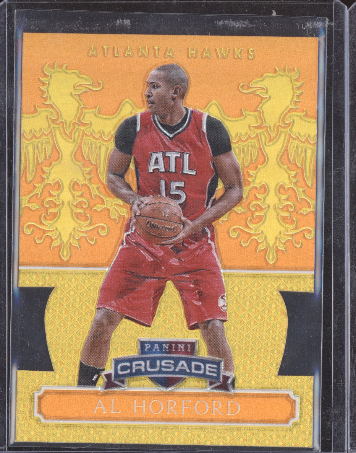 Al Horford 2014-15 Panini Excalibur 100 Orange Die Cut Crusade 05/60