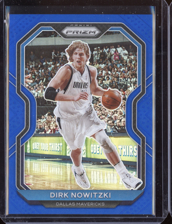 Dirk Nowitzki 2020 Panini Prizm Basketball Blue Prizm 86/199