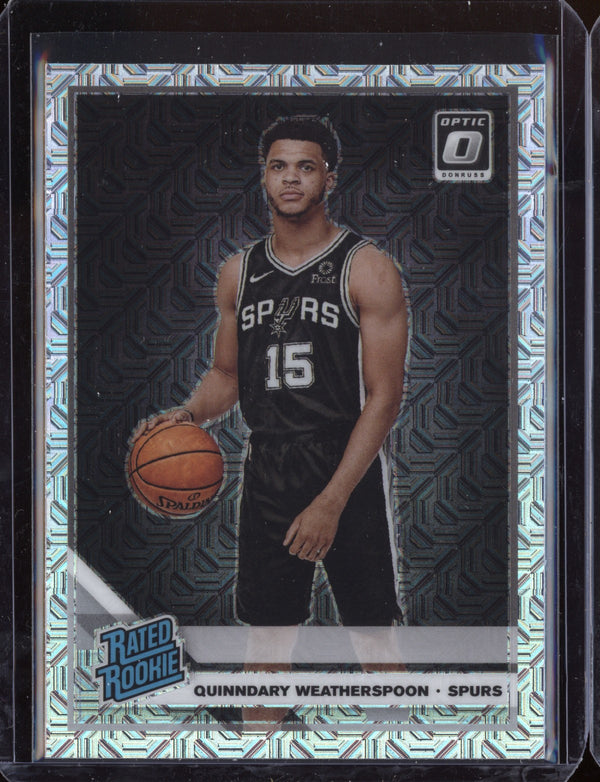 Quinndary Weatherspoon 2019-20 Panini Optic Choice Holo RC