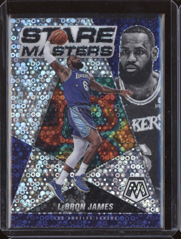 LeBron James 2021-22 Panini Mosaic 6 Stare Masters Fast Break