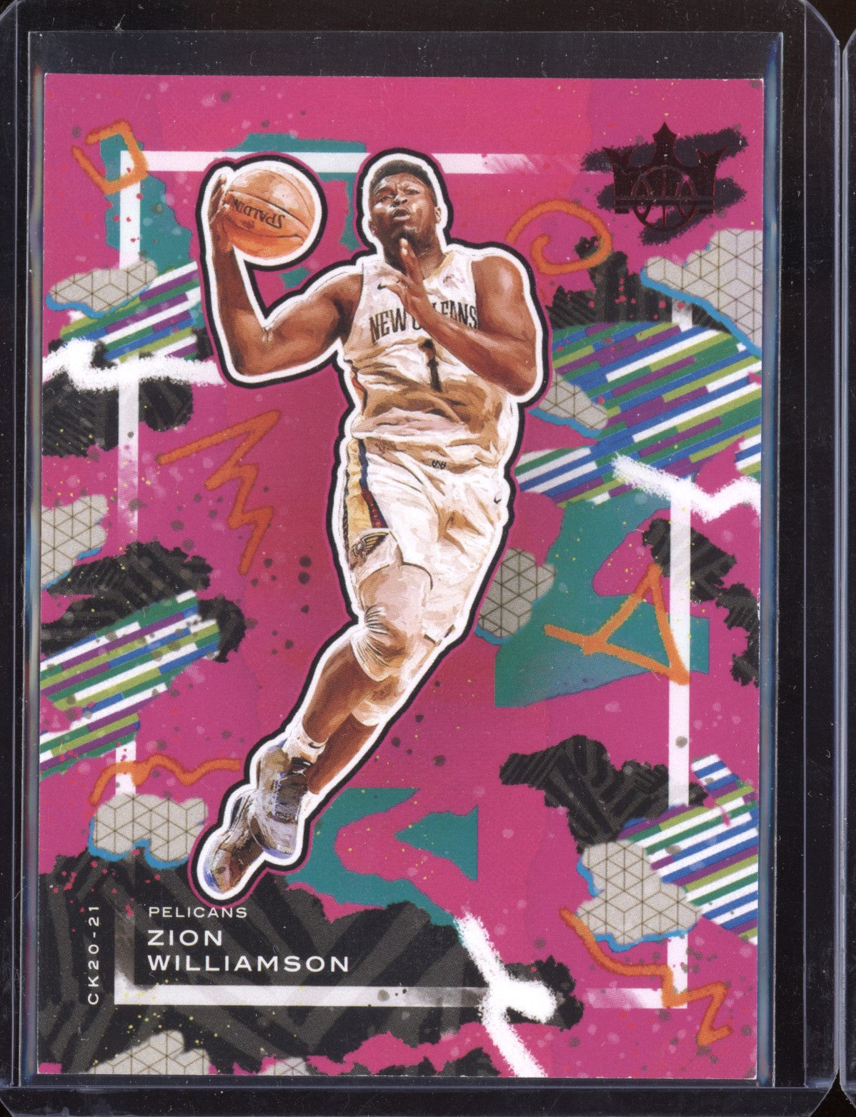 Zion Williamson 2020-21 Panini Court Kings Ruby 007/149