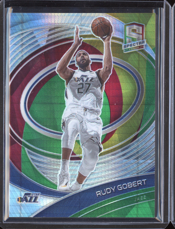 Rudy Gobert 2020/21 Panini Spectra Yellow Green 42/75