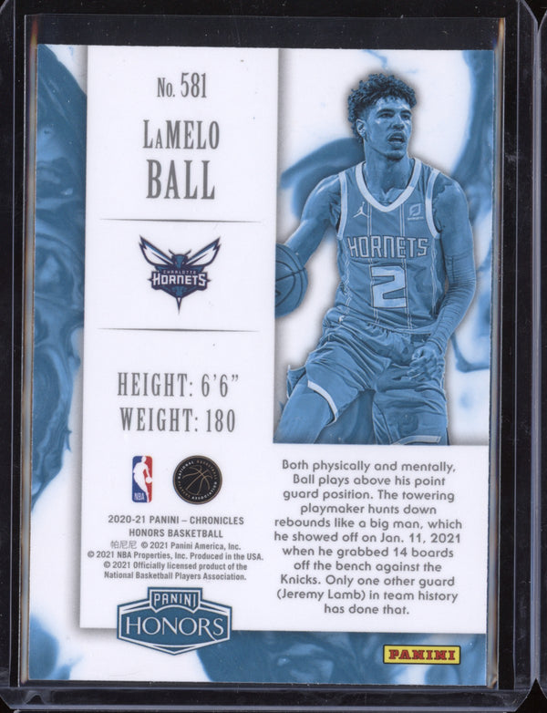 Lamelo Ball 2020/21 Panini Chronicles Honors RC