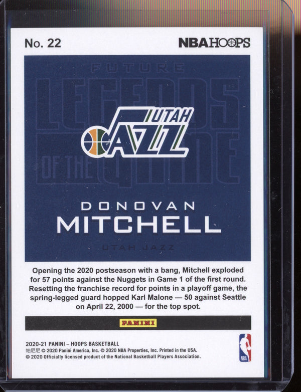 Donovan Mitchell 2020-21 Panini Hoops Legends of the Game 640/999