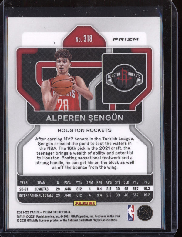 Alperen Sengun 2021-22 Panini Prizm Silver RC