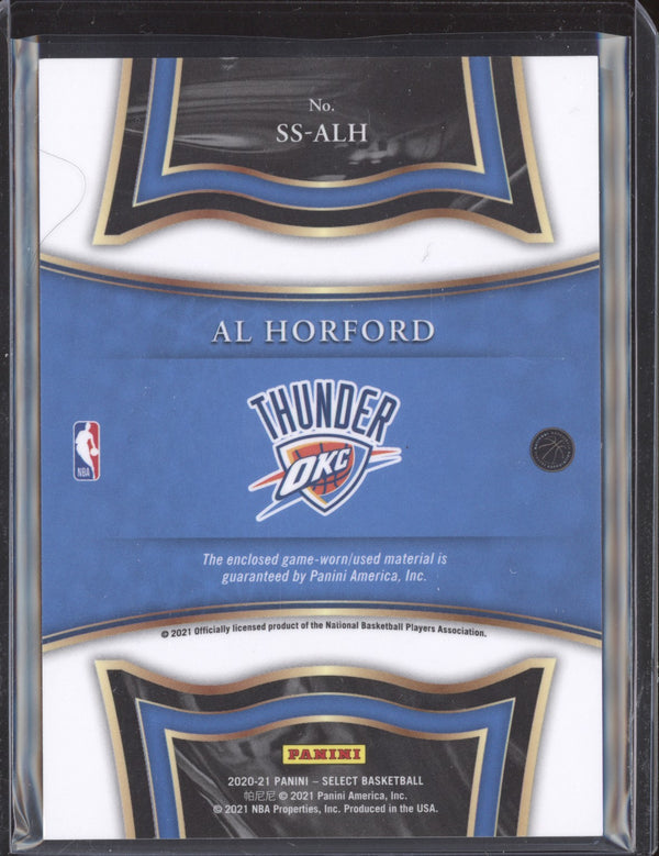 Al Horford 2020-21 Panini Select SS-ALH Selective Swatches