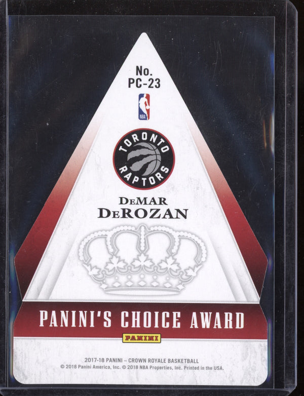 DeMar DeRozan 2017/18 Panini Crown Royale Panini's Choice Award  61/99