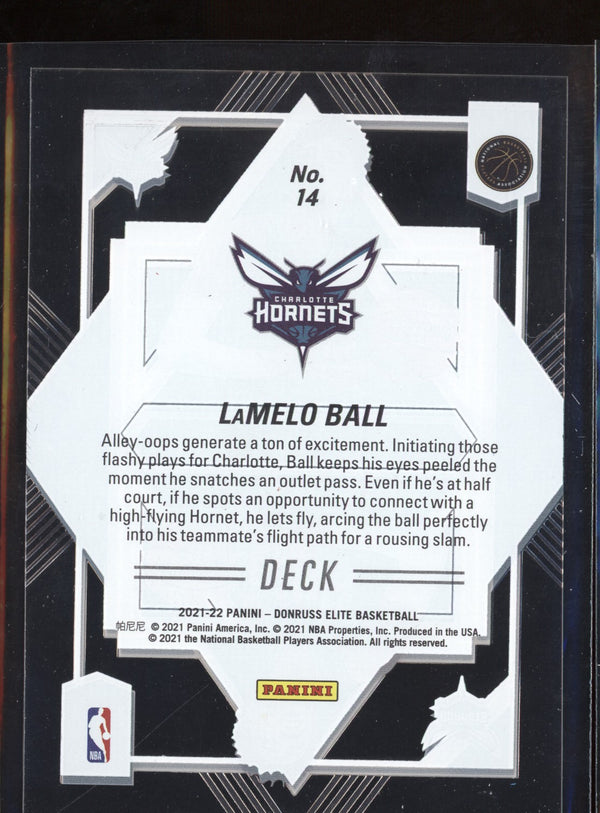 LaMelo Ball 2021-22 Panini Donruss Elite Deck