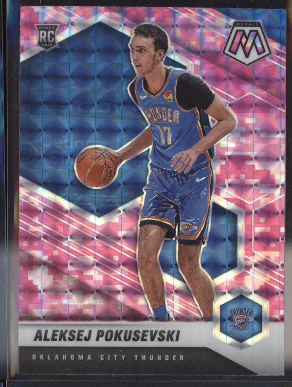 Aleksej Pokusevski 2020-21 Panini Mosaic 226 Pink Camo