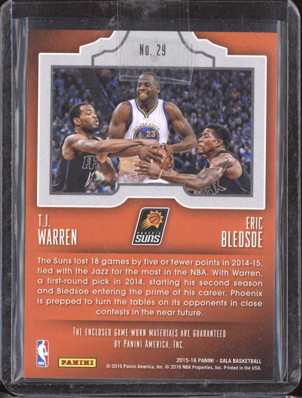 Eric Bledsoe T.J. Warren 2015-16 Panini Gala 29 Double Feature Dual Jersey 54/60