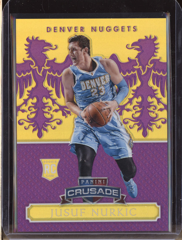 Jusuf Nurkic 2014-15 Panini Excalibur 168 Crusade Purple RC 34/75