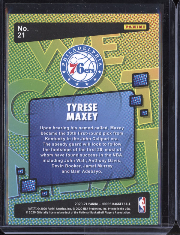 Tyrese Maxey 2020-21 Panini Hoops We Got Next RC