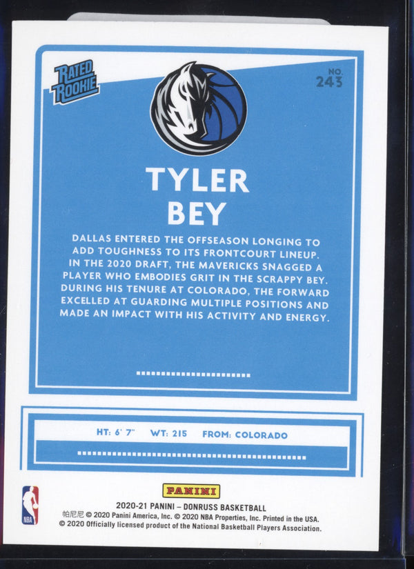 Tyler Bey 2020/21 Panini Donruss Choice RC