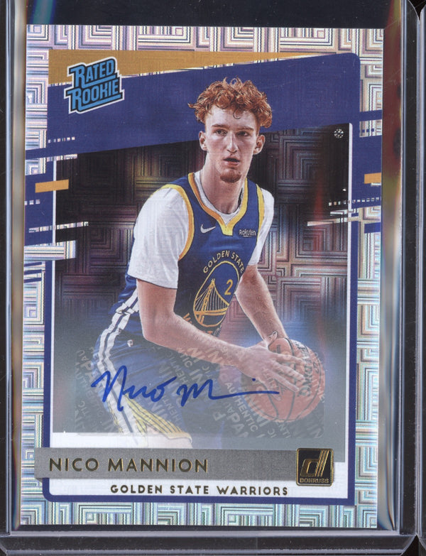 Nico Mannion 2020/21 Panini Donruss Choice Auto RC