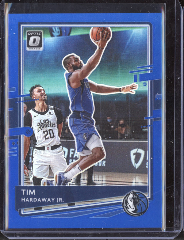 Tim Hardaway Jr. 2020-21 Panini Optic Blue Holo 42/59