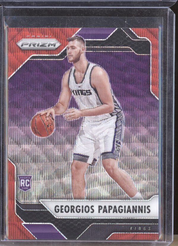 Georgios Papagiannis 2016-17 Panini Prizm 113 Ruby Wave RC