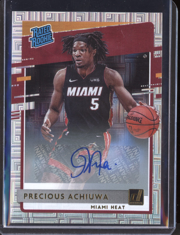 Precious Achiuwa 2020/21 Panini Donruss Choice Auto RC