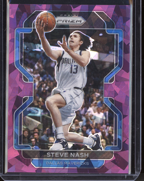 Steve Nash 2021-22 Panini Prizm Purple Cracked Ice 46/149