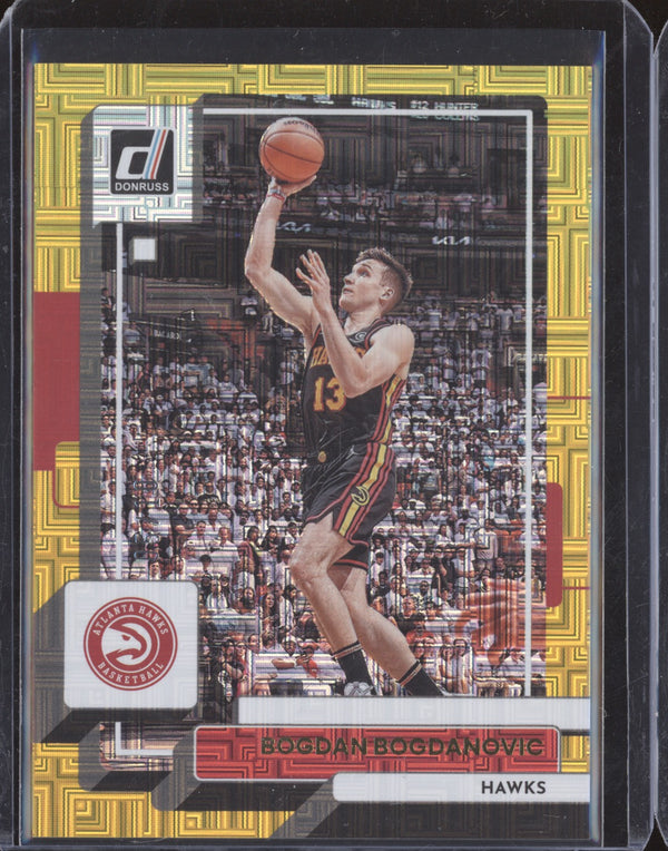 Bogdan Bogdanovic 2022-23 Panini Donruss 63 Choice Gold 5/10