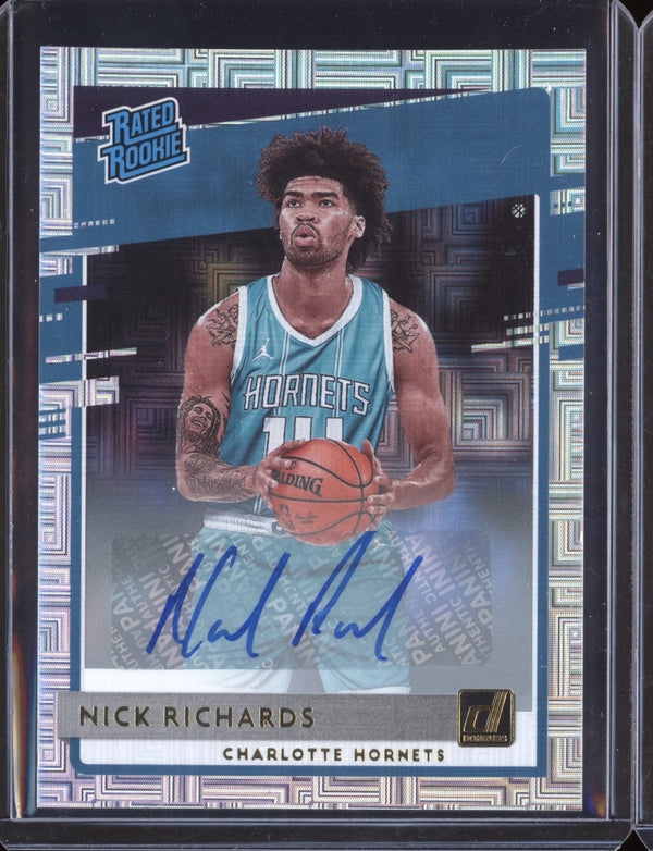 Nick Richards 2020/21 Panini Donruss Choice Auto RC