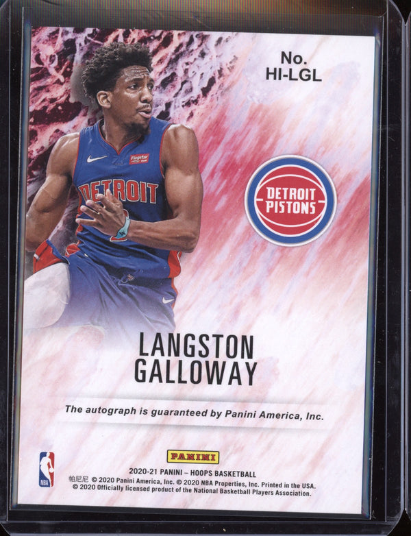 Langston Galloway 2020-21 Panini Hoops Hoops Ink