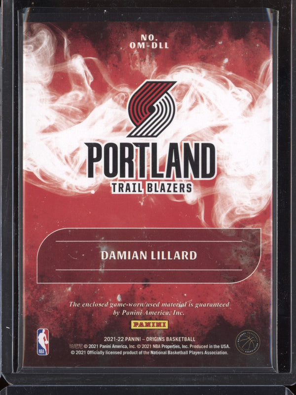 Damian Lillard 2021/22 Panini Origins Origins Memorablia