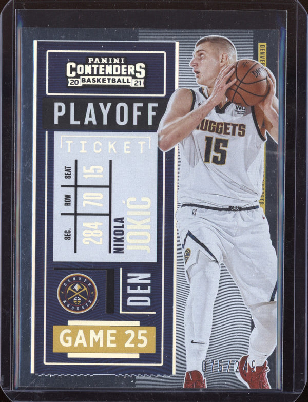 Nikola Jokic 2020-21 Panini Contenders Playoff Ticket 75/249