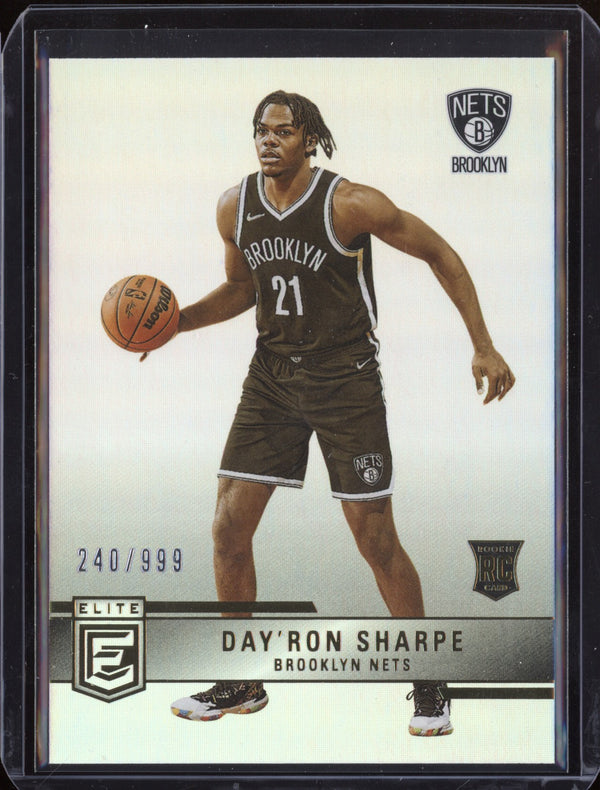 Day'Ron Sharpe 2021/22 Panini Elite Rookies RC  240/999