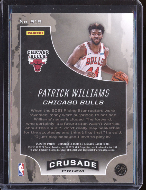 Patrick Williams 2020/21 Panini Chronicles Crusade Silver RC