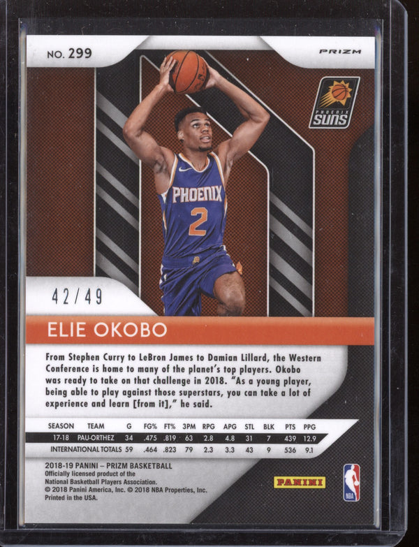 Elie Okobo 2018/19 Panini Prizm Orange RC 42/49