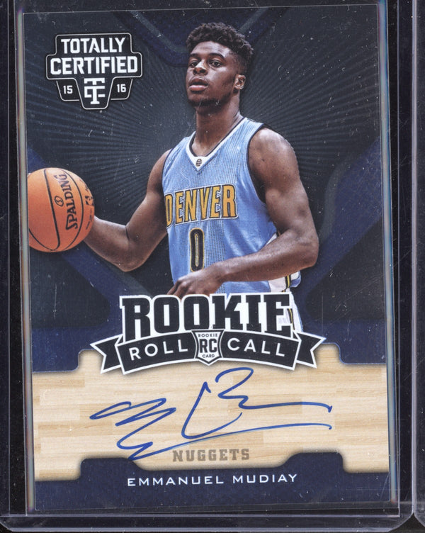 Emmanuel Mudiay 2015/16  Panini Totally Certified Rookie Roll Call RC