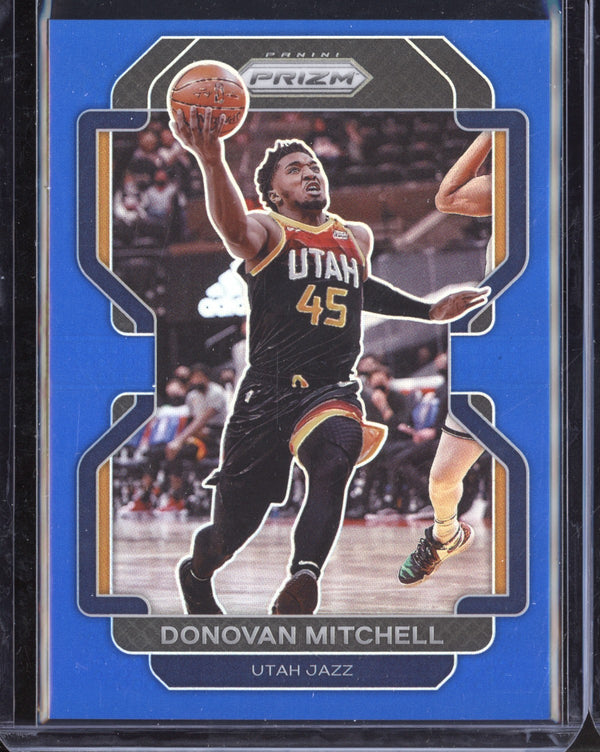 Donovan Mitchell 2021-22 Panini Prizm Blue 194/199