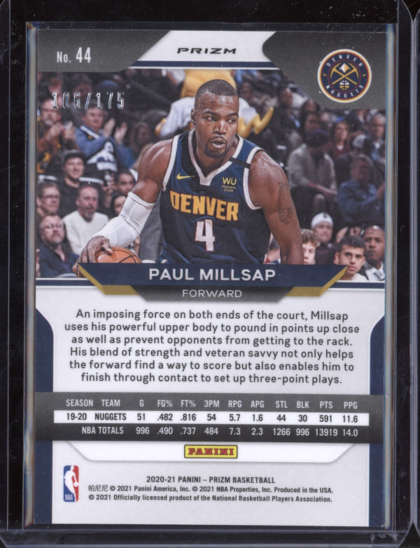 Paul Millsap 2020 Panini Prizm Basketball Purple Ice Prizm 106/175