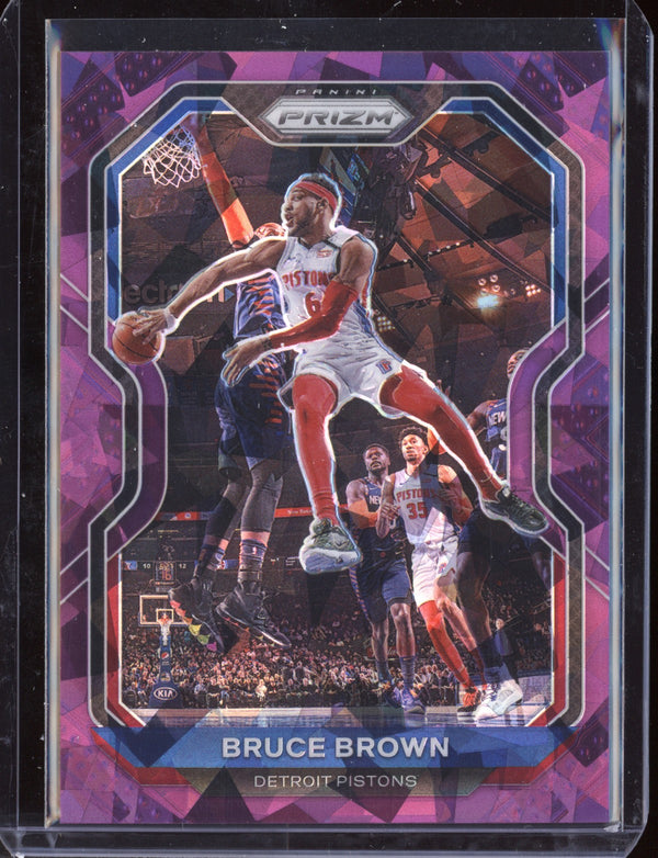 Bruce Brown 2020 Panini Prizm Basketball Purple Ice Prizm 68/175