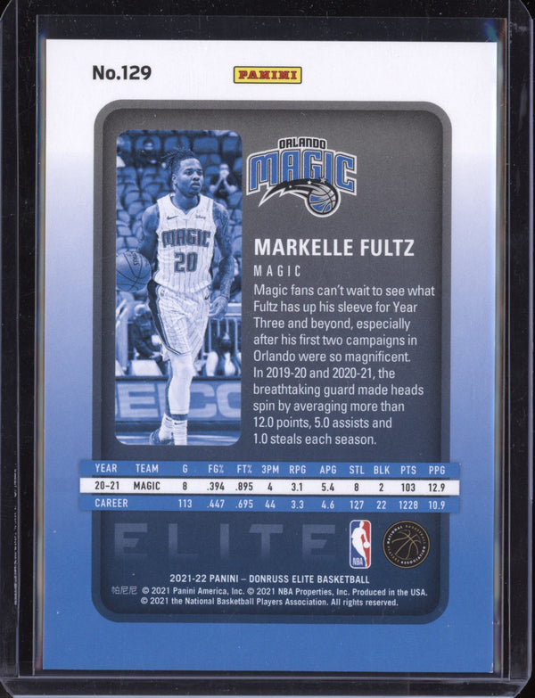 Markelle Fultz 2021-22 Panini Donruss Elite Blue 75/99