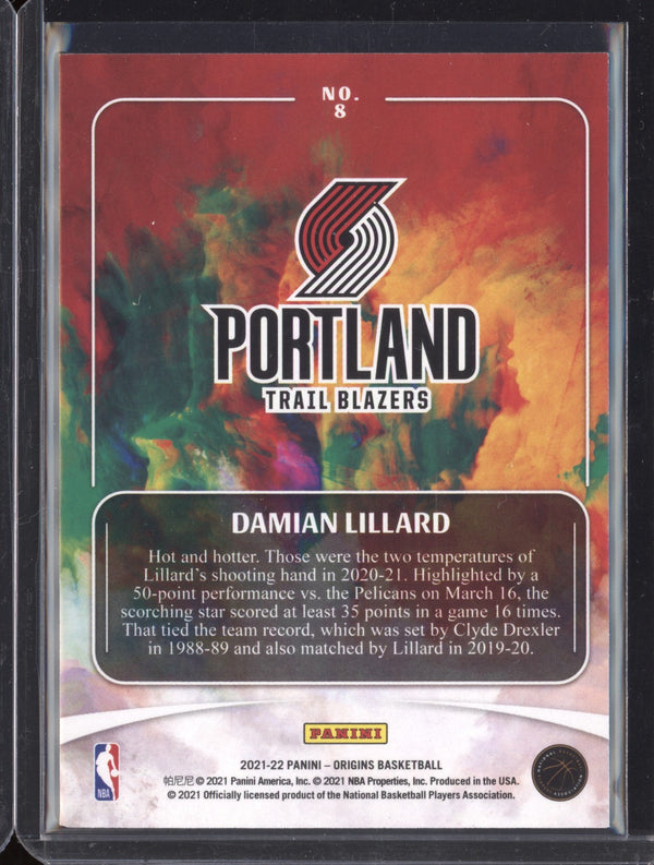 Damian Lillard 2021/22 Panini Origins Red