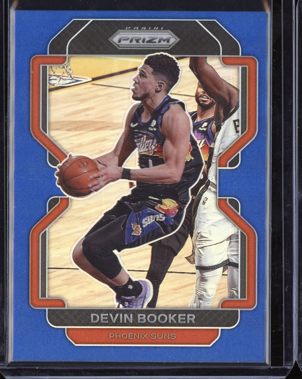 Devin Booker 2021-22 Panini Prizm Blue 139/199